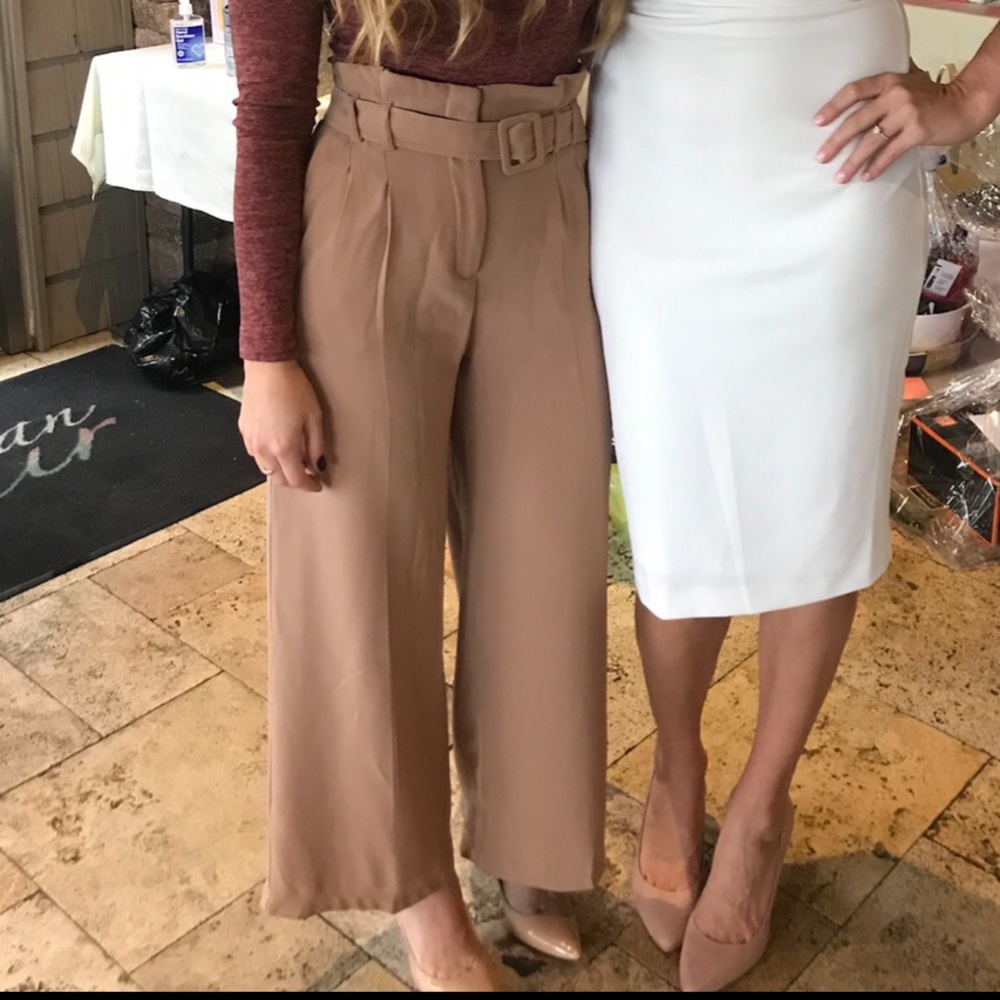 tan trousers